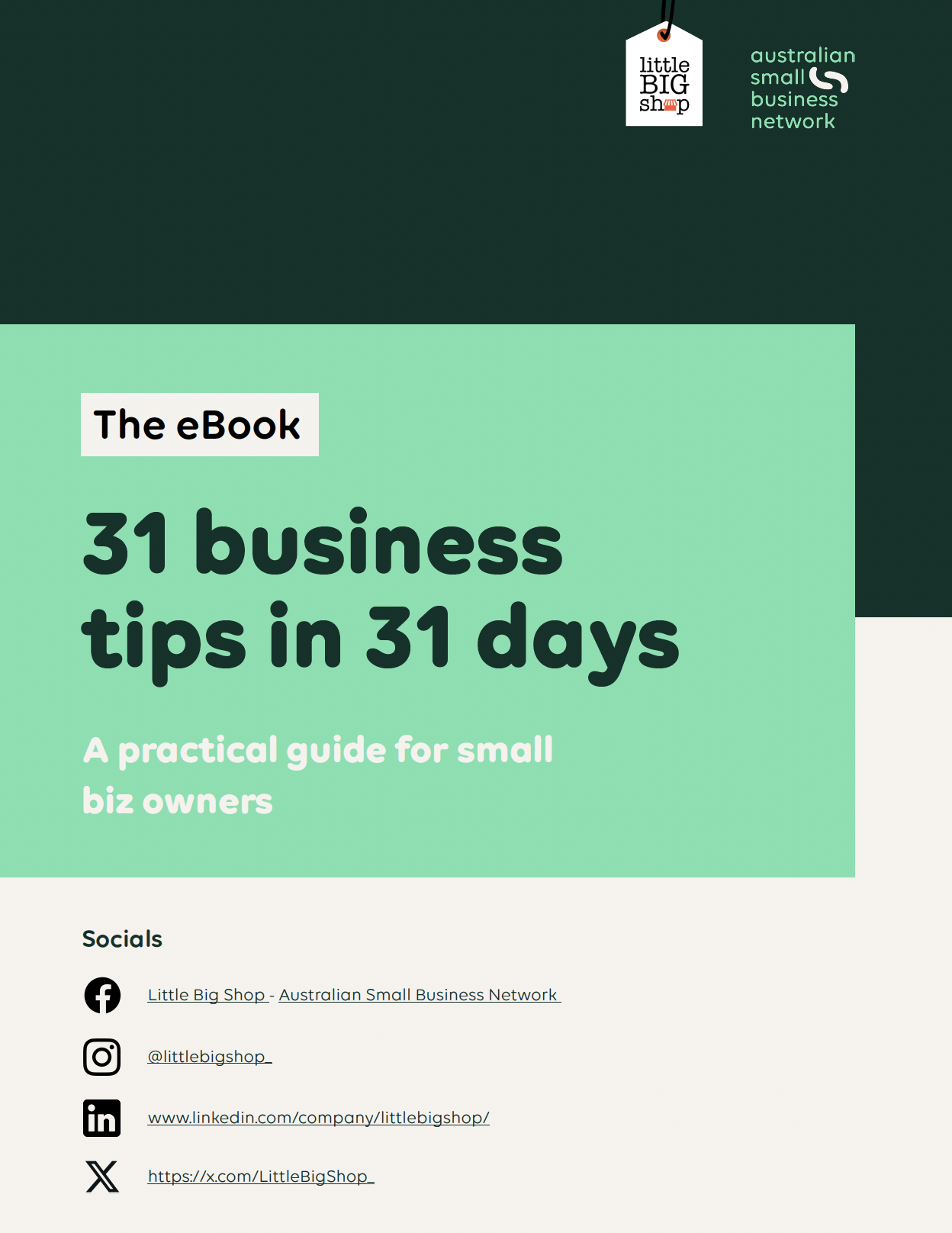 31 business tips in 31 days